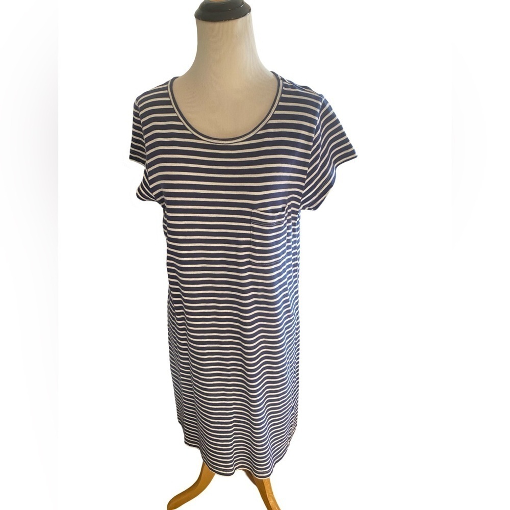 Joie Cotton Striped Tee Shirt Dress - Size M